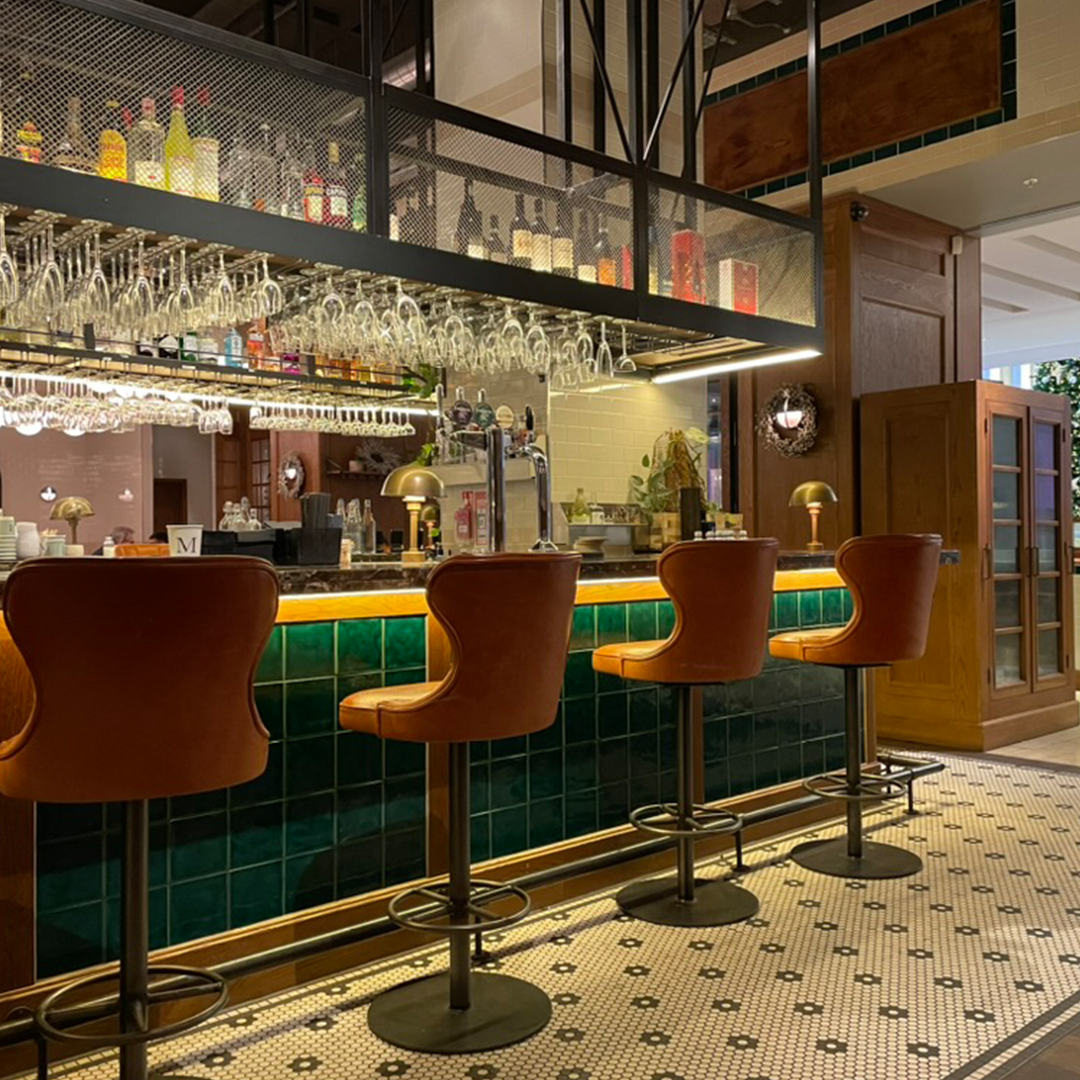 Bar area at Medicine in the Mailbox